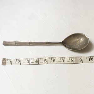 ⭕ 5/$17 - Large Soup Spoon Silver Plate  - Made In Italy